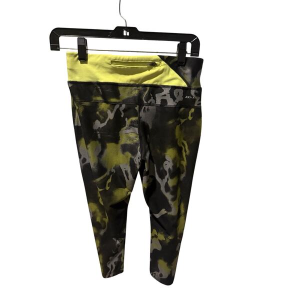 Nike Women’s STAY WARM Running Capris – Black/Green/Gray – Size Small - Picture 5 of 5